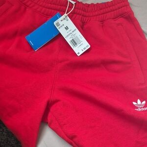 adidas Red Trefoil Sweatpants